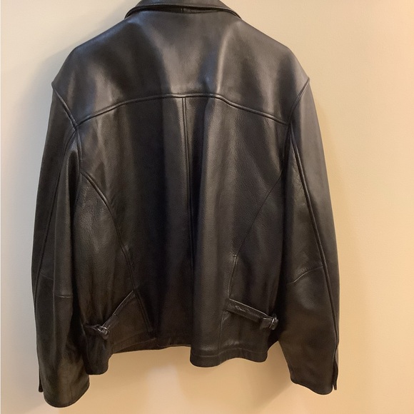 Wilsons Lined Black Leather Jacket - Picture 4 of 8
